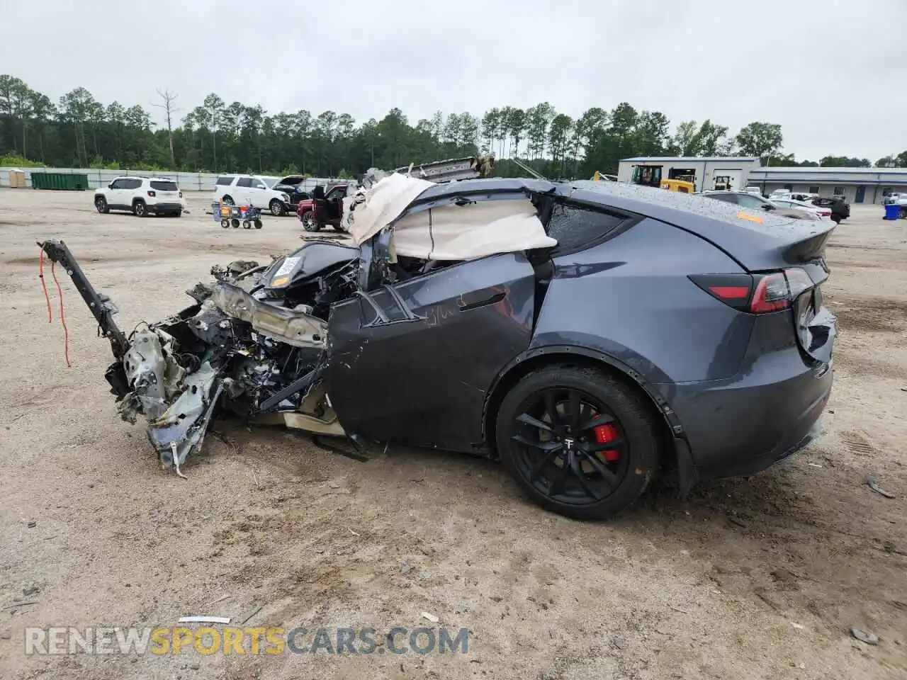 2 Фотография поврежденного автомобиля 5YJYGDEF5MF240249 TESLA MODEL Y 2021