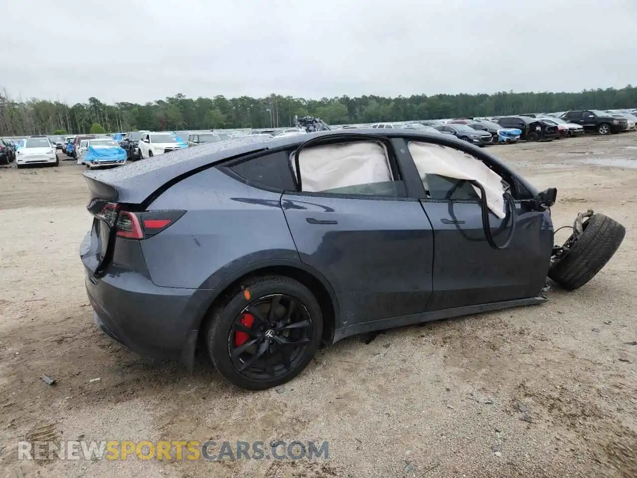 3 Фотография поврежденного автомобиля 5YJYGDEF5MF240249 TESLA MODEL Y 2021