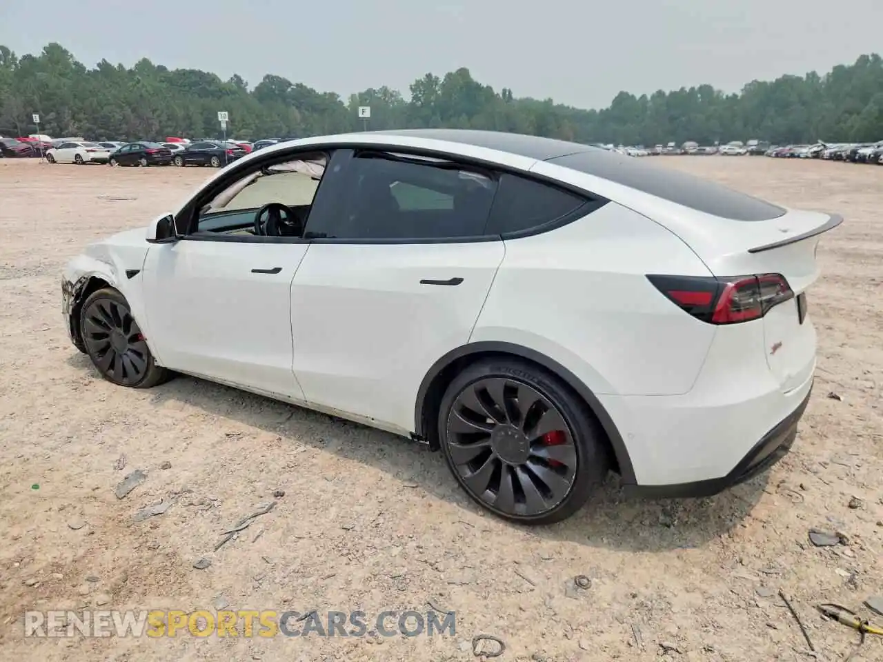 2 Photograph of a damaged car 5YJYGDEF5MF251753 TESLA MODEL Y 2021
