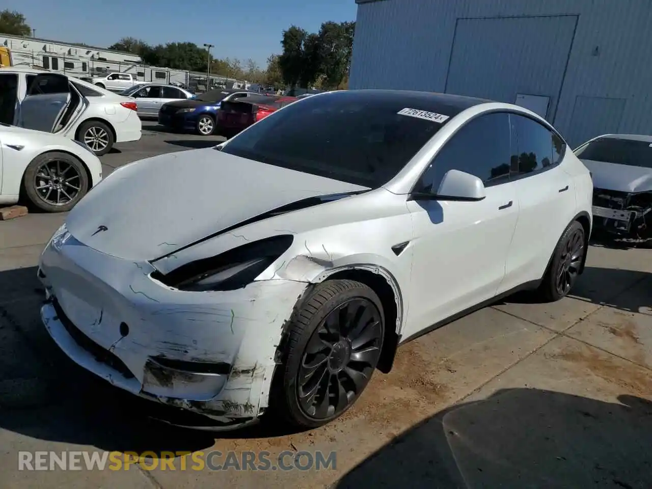 1 Фотография поврежденного автомобиля 5YJYGDEF5MF277737 TESLA MODEL Y 2021