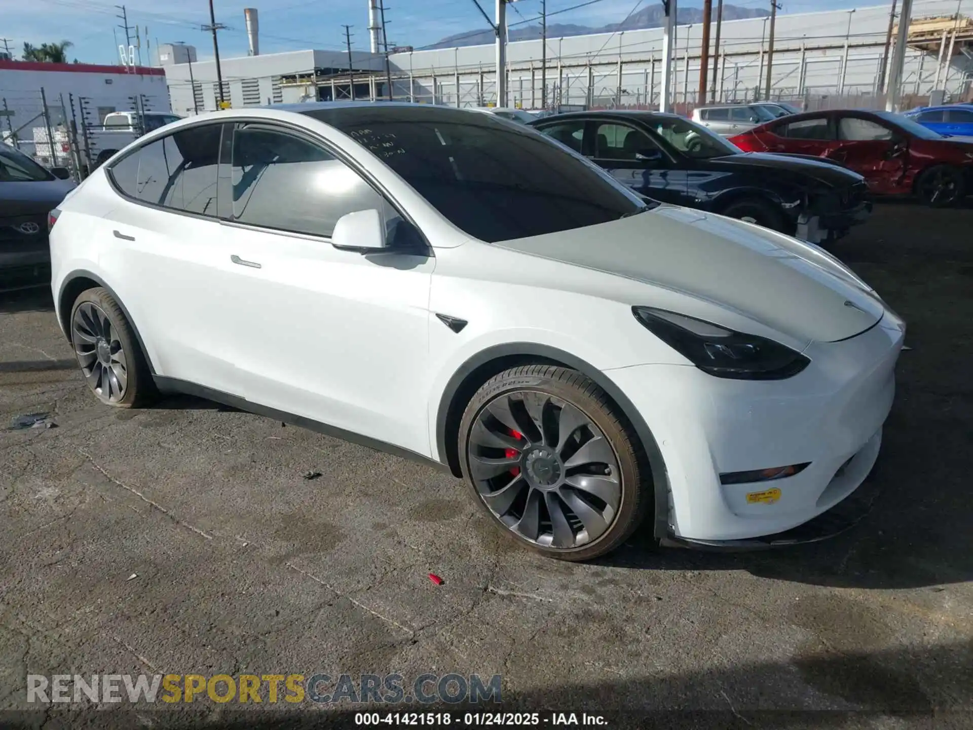 1 Photograph of a damaged car 5YJYGDEF5MF277804 TESLA MODEL Y 2021