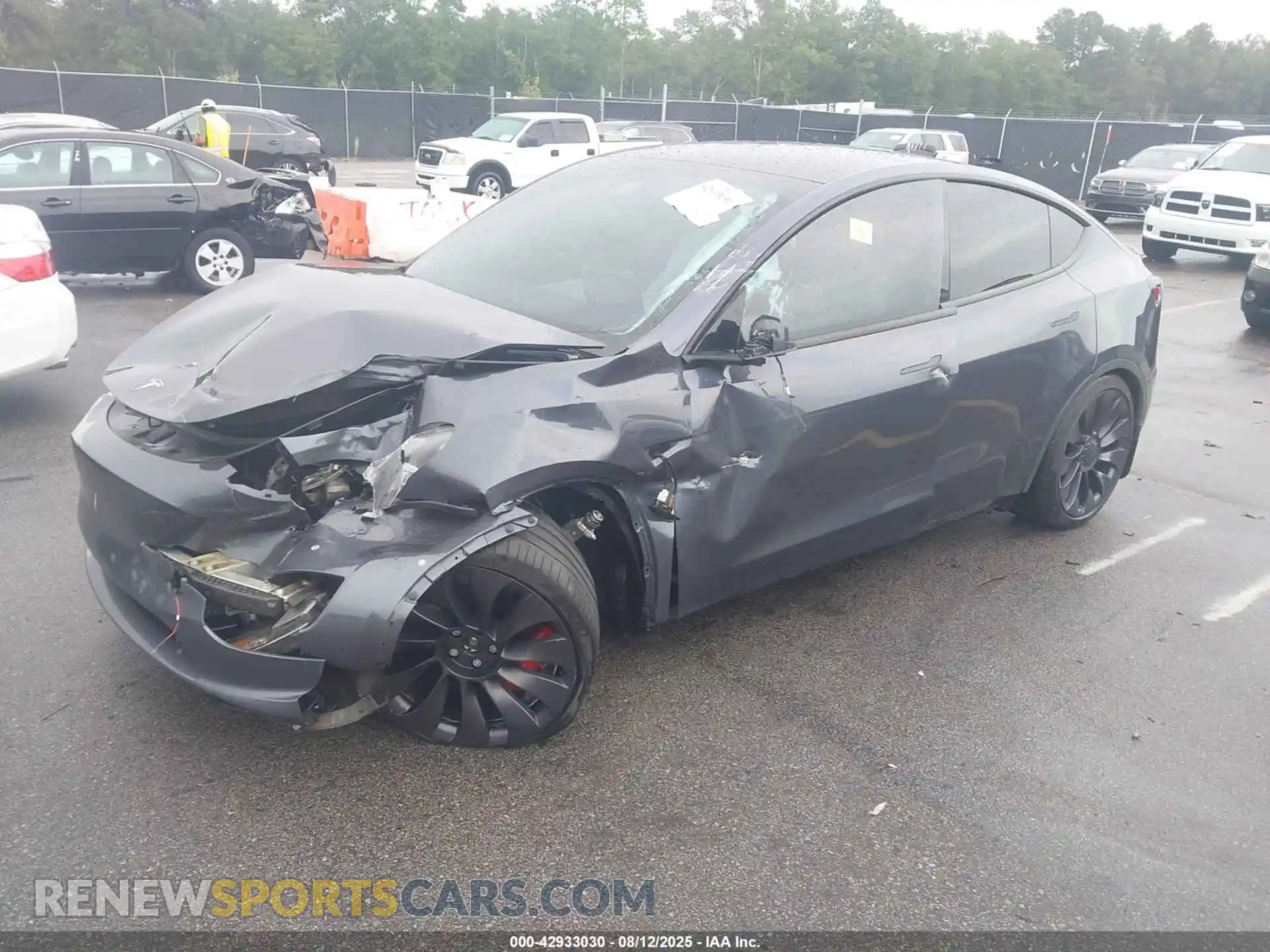 2 Фотография поврежденного автомобиля 5YJYGDEF5MF303401 TESLA MODEL Y 2021