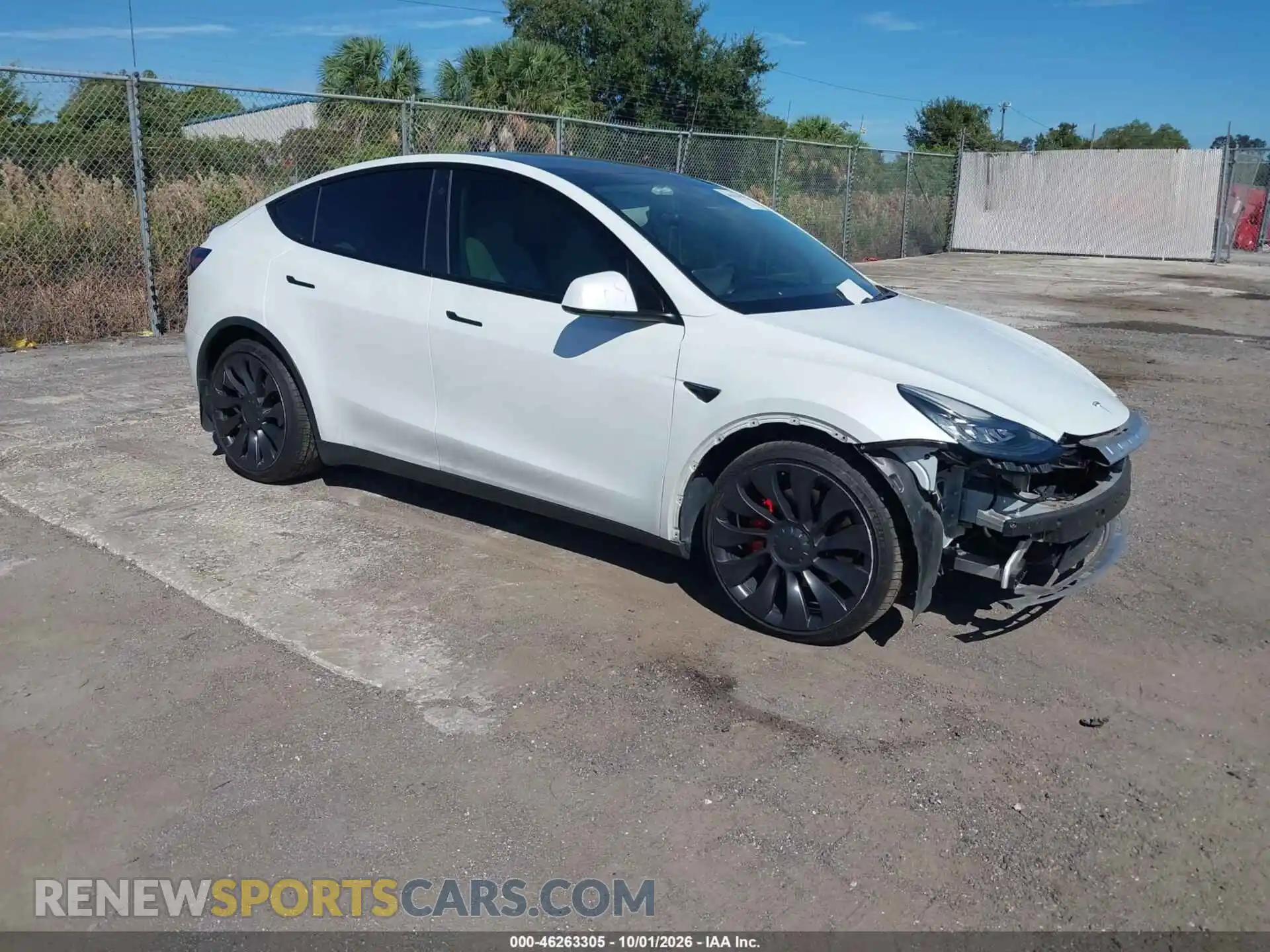 1 Photograph of a damaged car 5YJYGDEF6MF073416 TESLA MODEL Y 2021