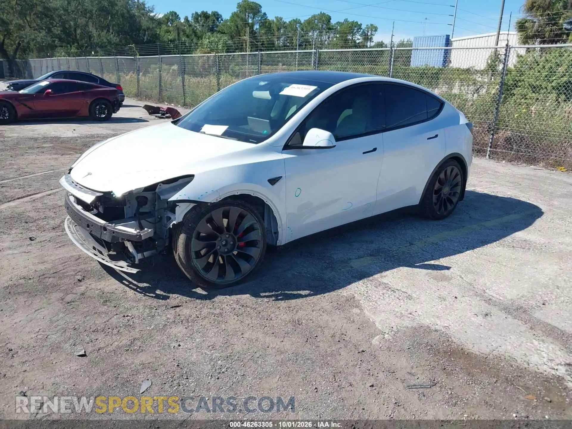 2 Photograph of a damaged car 5YJYGDEF6MF073416 TESLA MODEL Y 2021