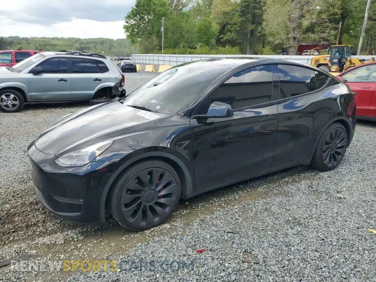 1 Photograph of a damaged car 5YJYGDEF6MF197539 TESLA MODEL Y 2021