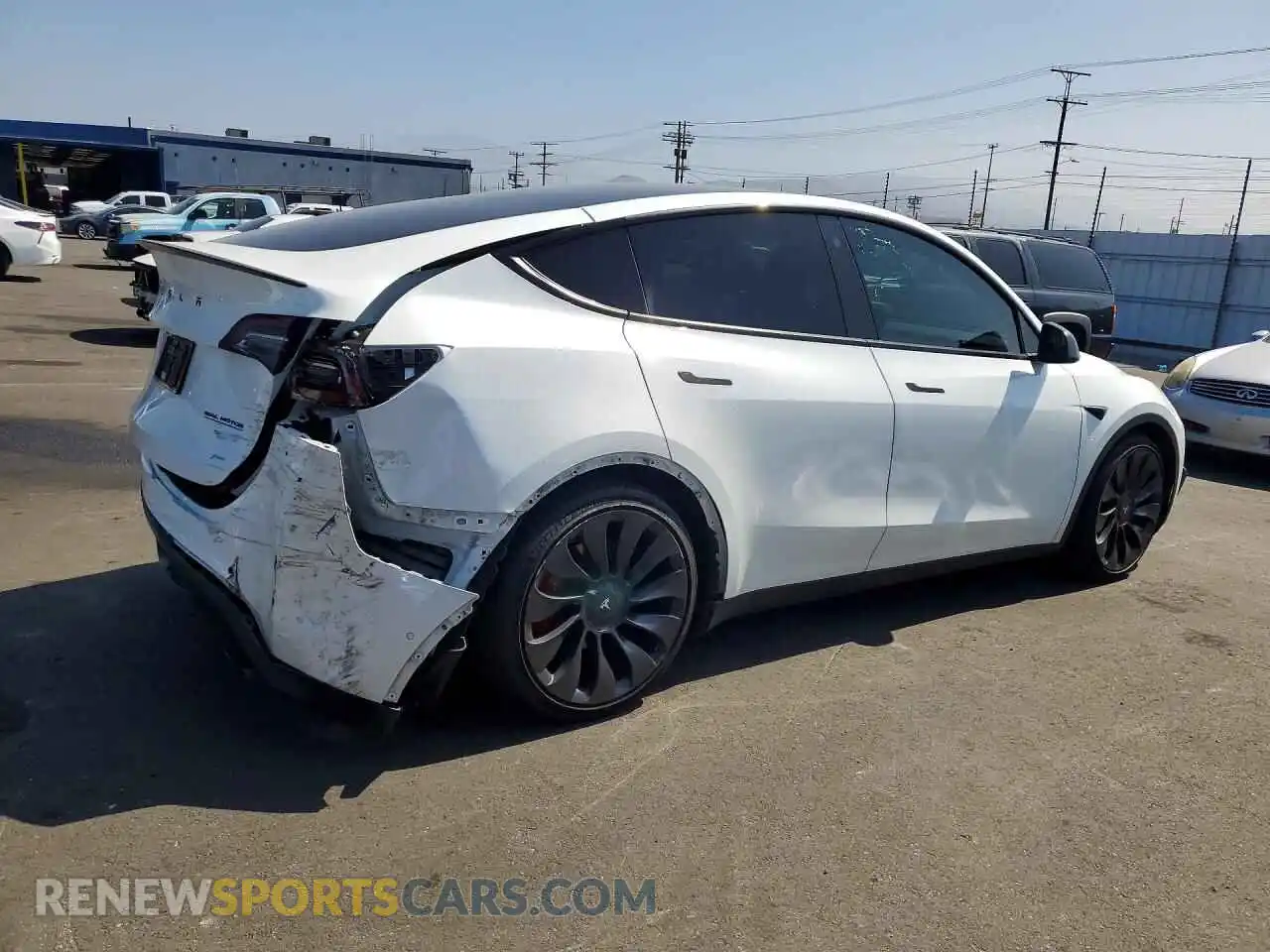 3 Фотография поврежденного автомобиля 5YJYGDEF6MF215750 TESLA MODEL Y 2021