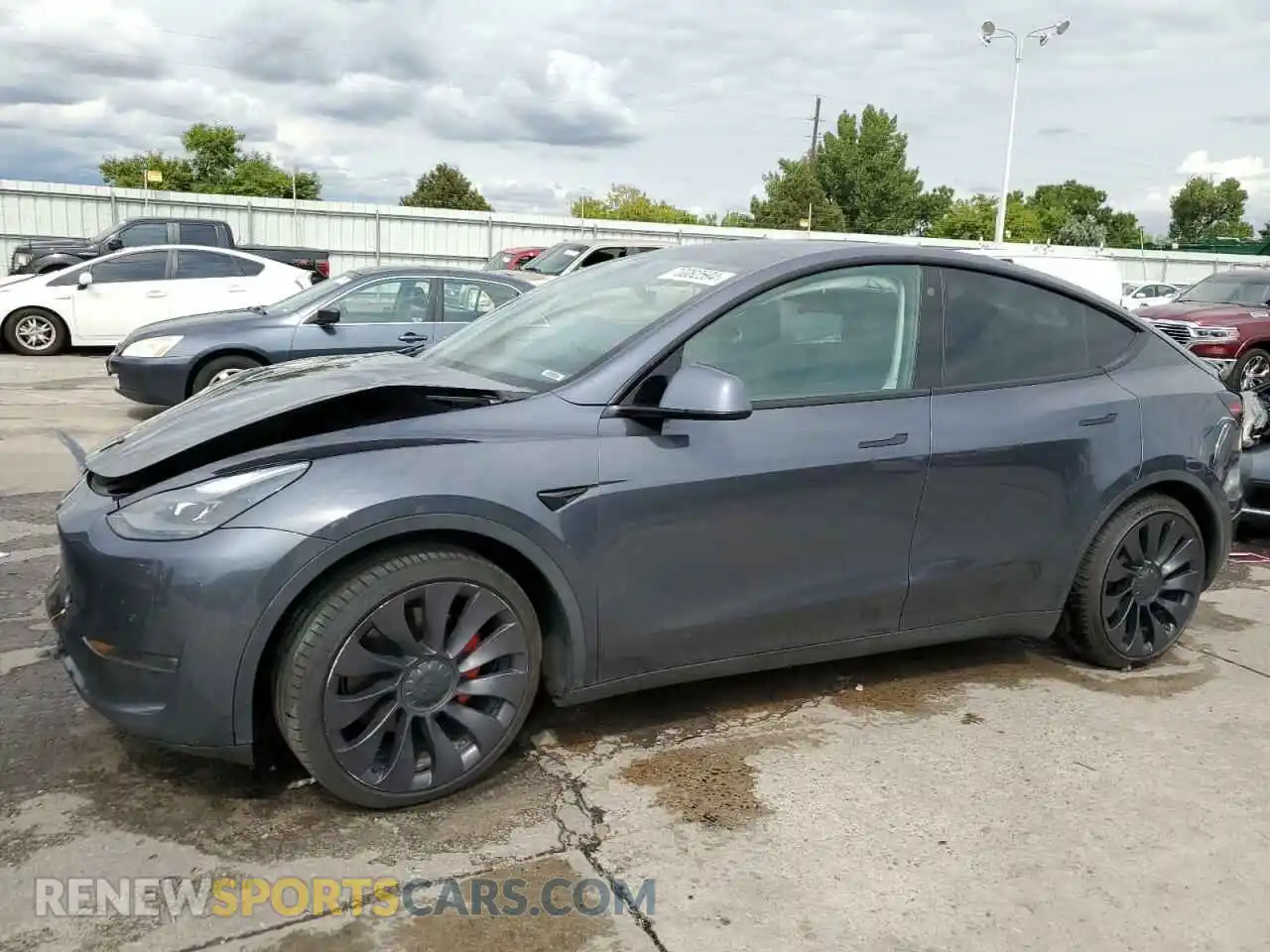 1 Photograph of a damaged car 5YJYGDEF6MF248389 TESLA MODEL Y 2021