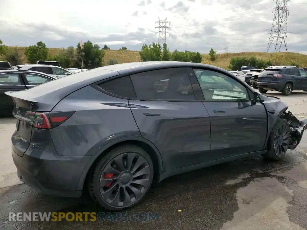 3 Photograph of a damaged car 5YJYGDEF6MF248389 TESLA MODEL Y 2021