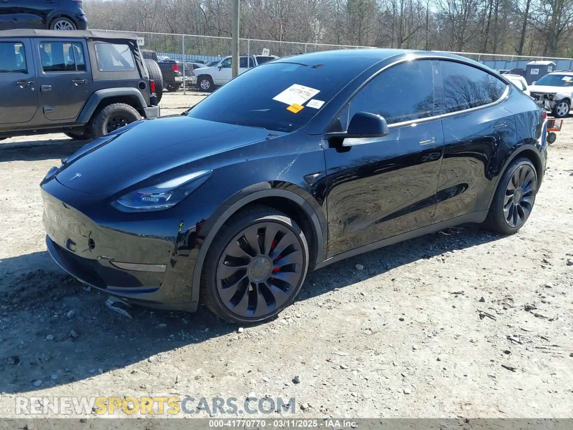 2 Photograph of a damaged car 5YJYGDEF6MF252877 TESLA MODEL Y 2021