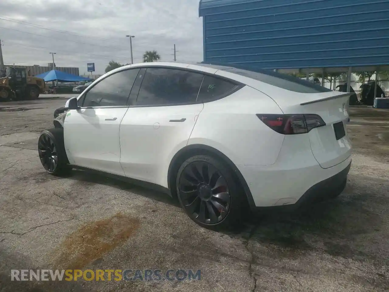2 Photograph of a damaged car 5YJYGDEF6MF264690 TESLA MODEL Y 2021