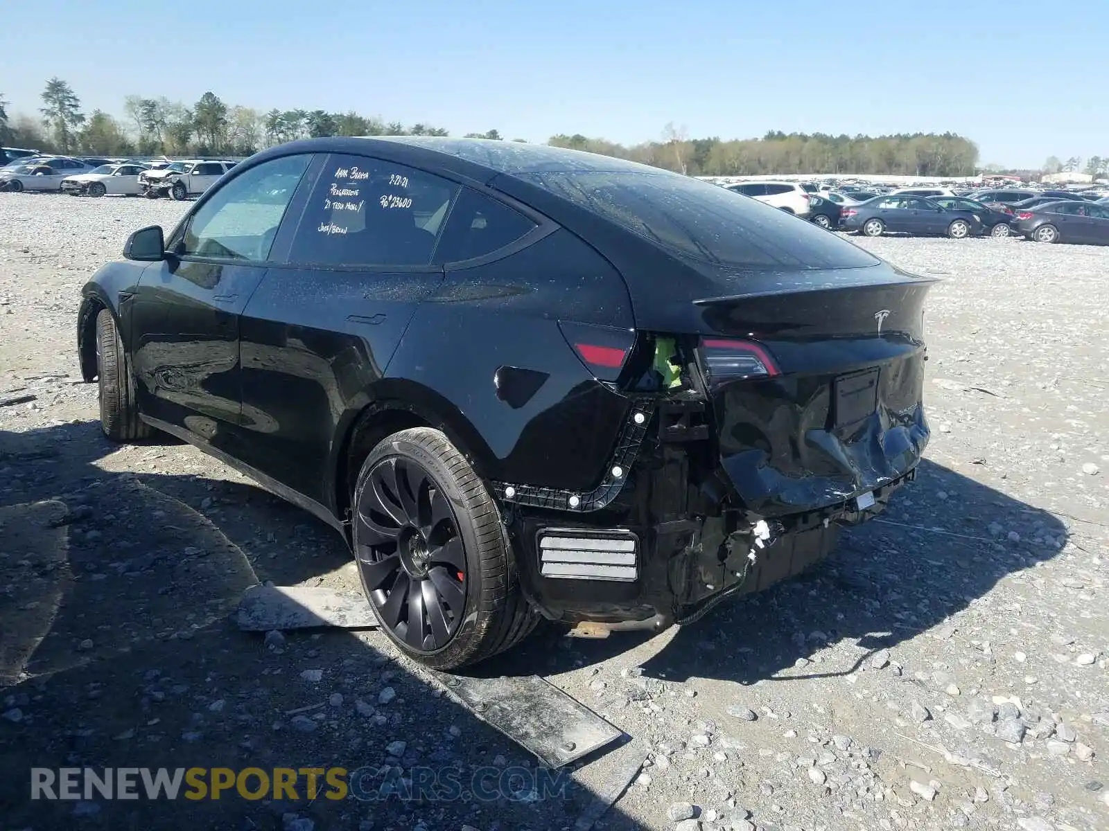 3 Фотография поврежденного автомобиля 5YJYGDEF7MF083985 TESLA MODEL Y 2021