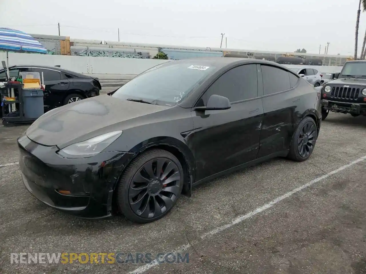 1 fotografías del automóvil dañado 5YJYGDEF7MF195038 TESLA MODEL Y 2021