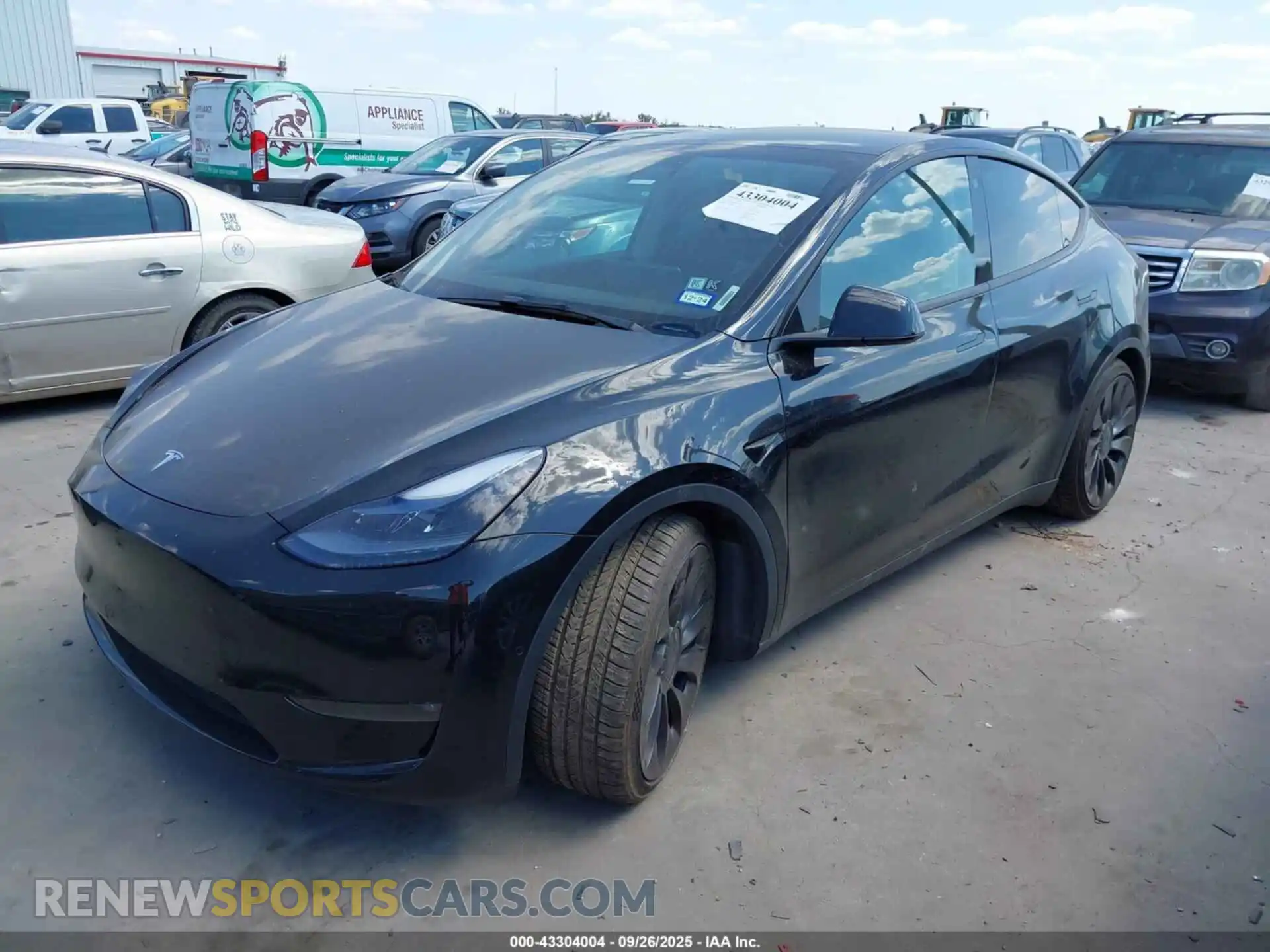 2 Photograph of a damaged car 5YJYGDEF7MF197324 TESLA MODEL Y 2021