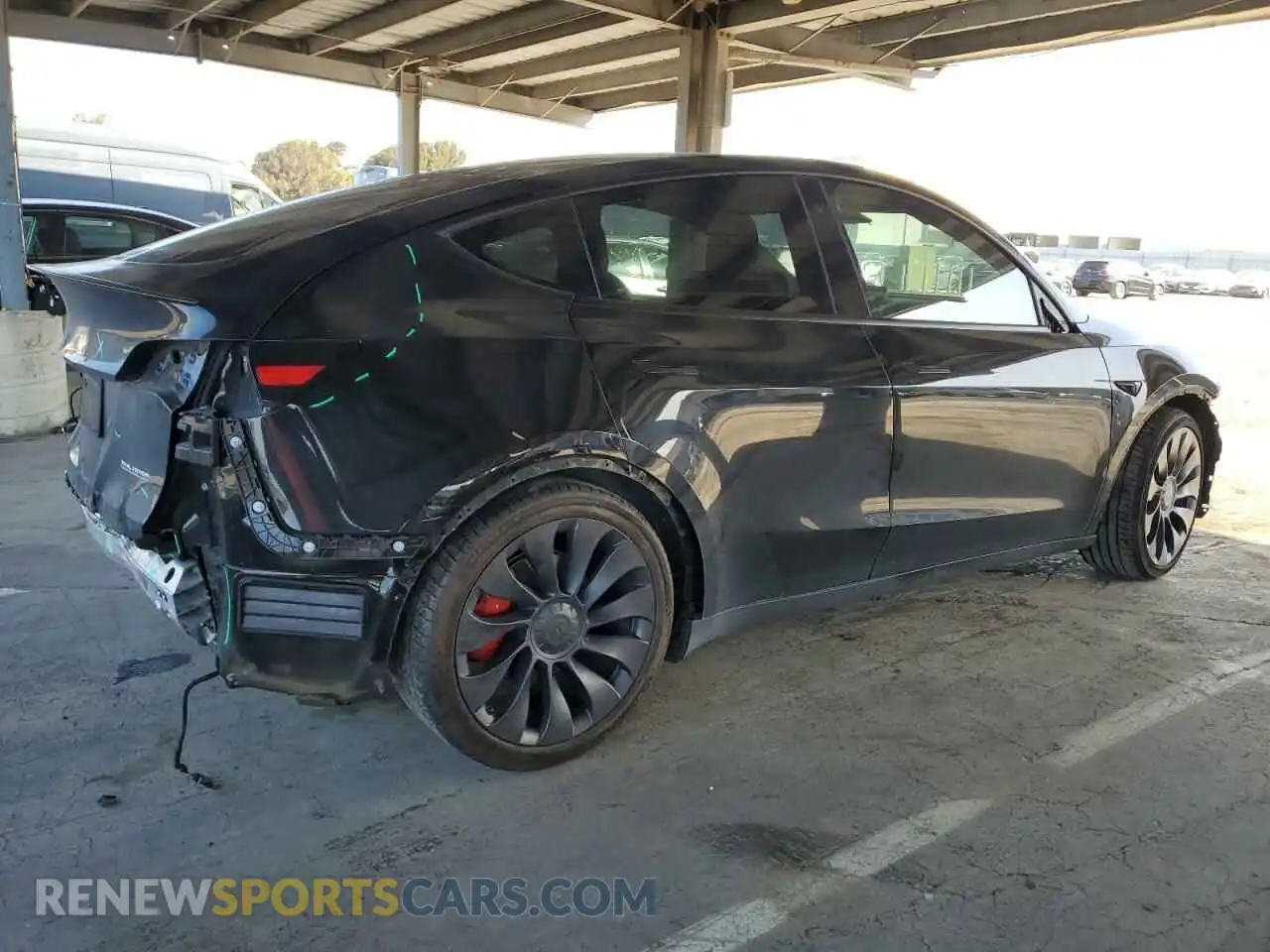 3 Photograph of a damaged car 5YJYGDEF7MF215644 TESLA MODEL Y 2021