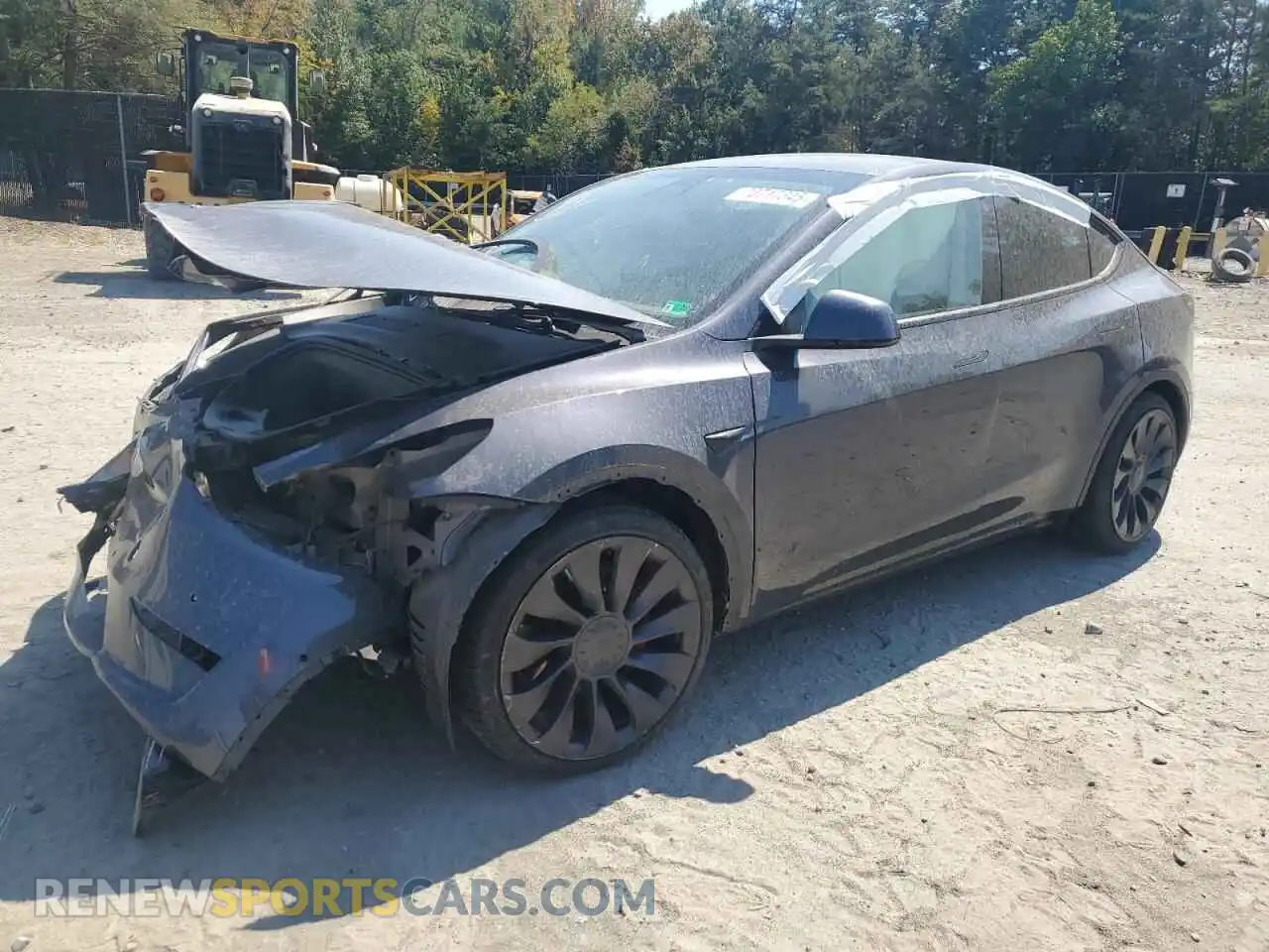 1 Photograph of a damaged car 5YJYGDEF7MF261099 TESLA MODEL Y 2021