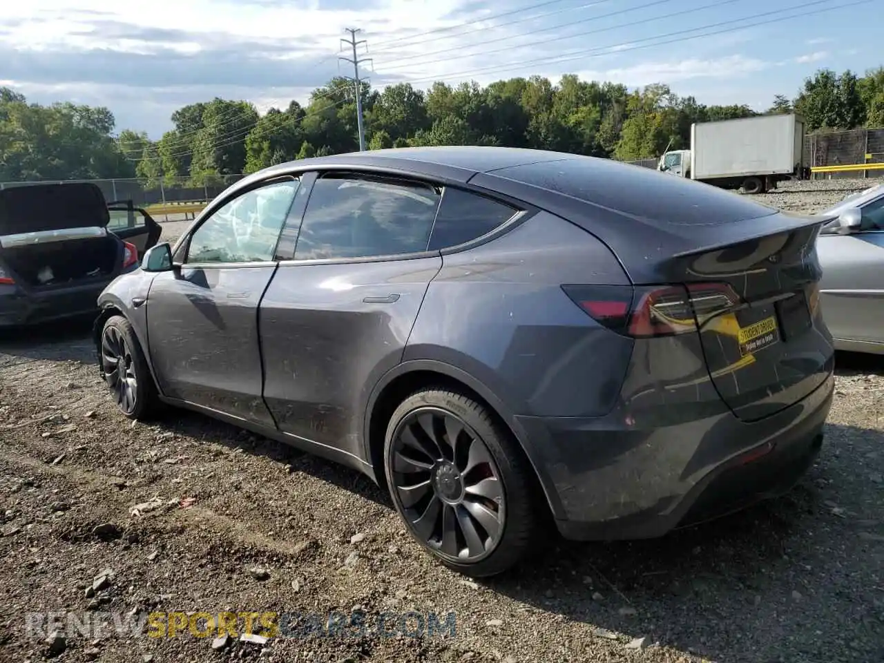 2 Photograph of a damaged car 5YJYGDEF7MF261099 TESLA MODEL Y 2021