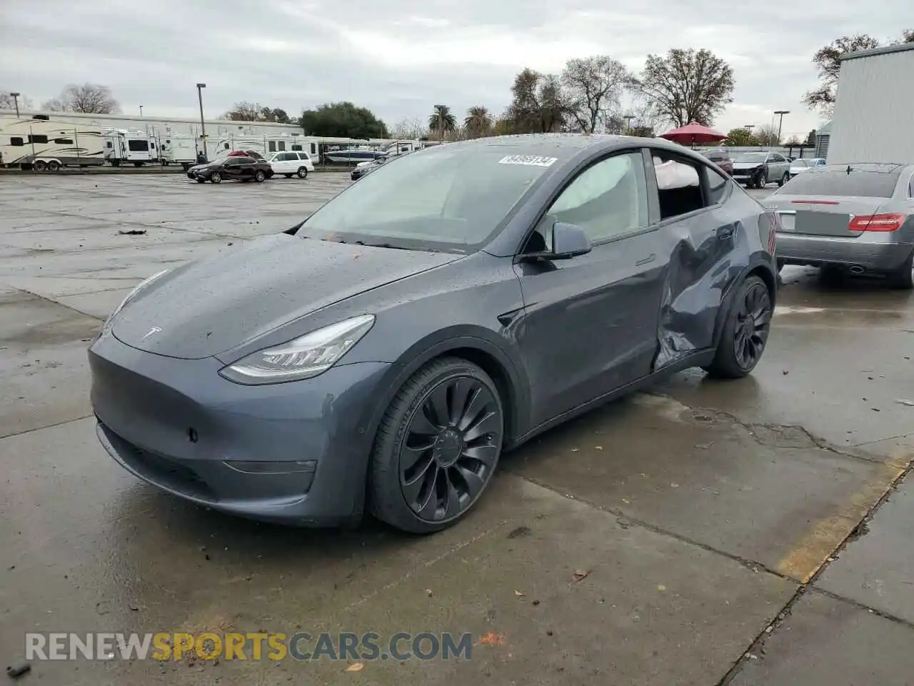 1 fotografías del automóvil dañado 5YJYGDEF8MF092257 TESLA MODEL Y 2021