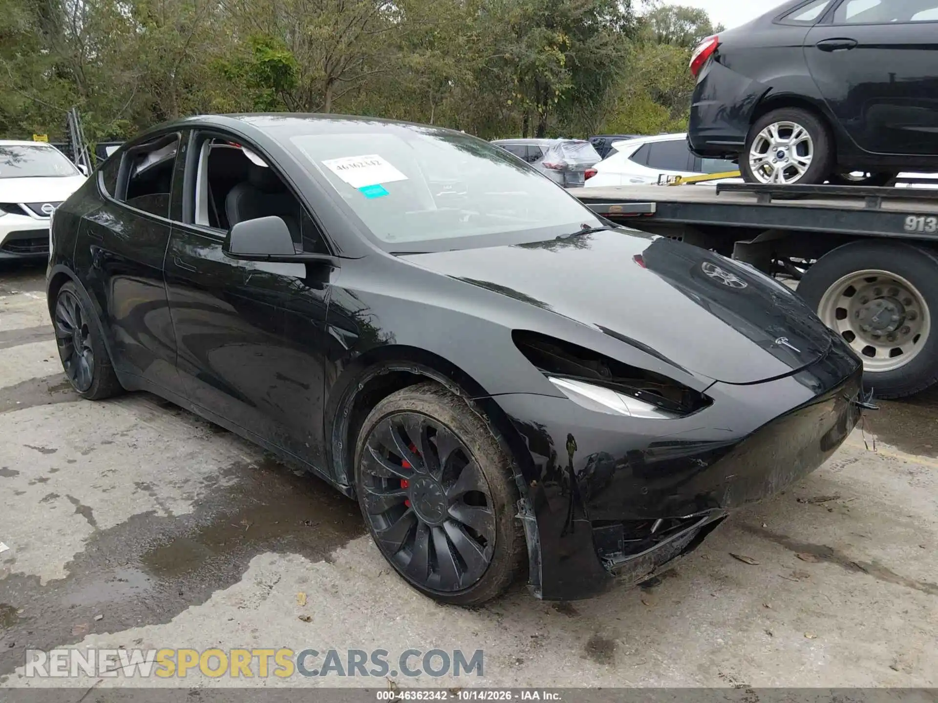 1 Photograph of a damaged car 5YJYGDEF8MF197509 TESLA MODEL Y 2021
