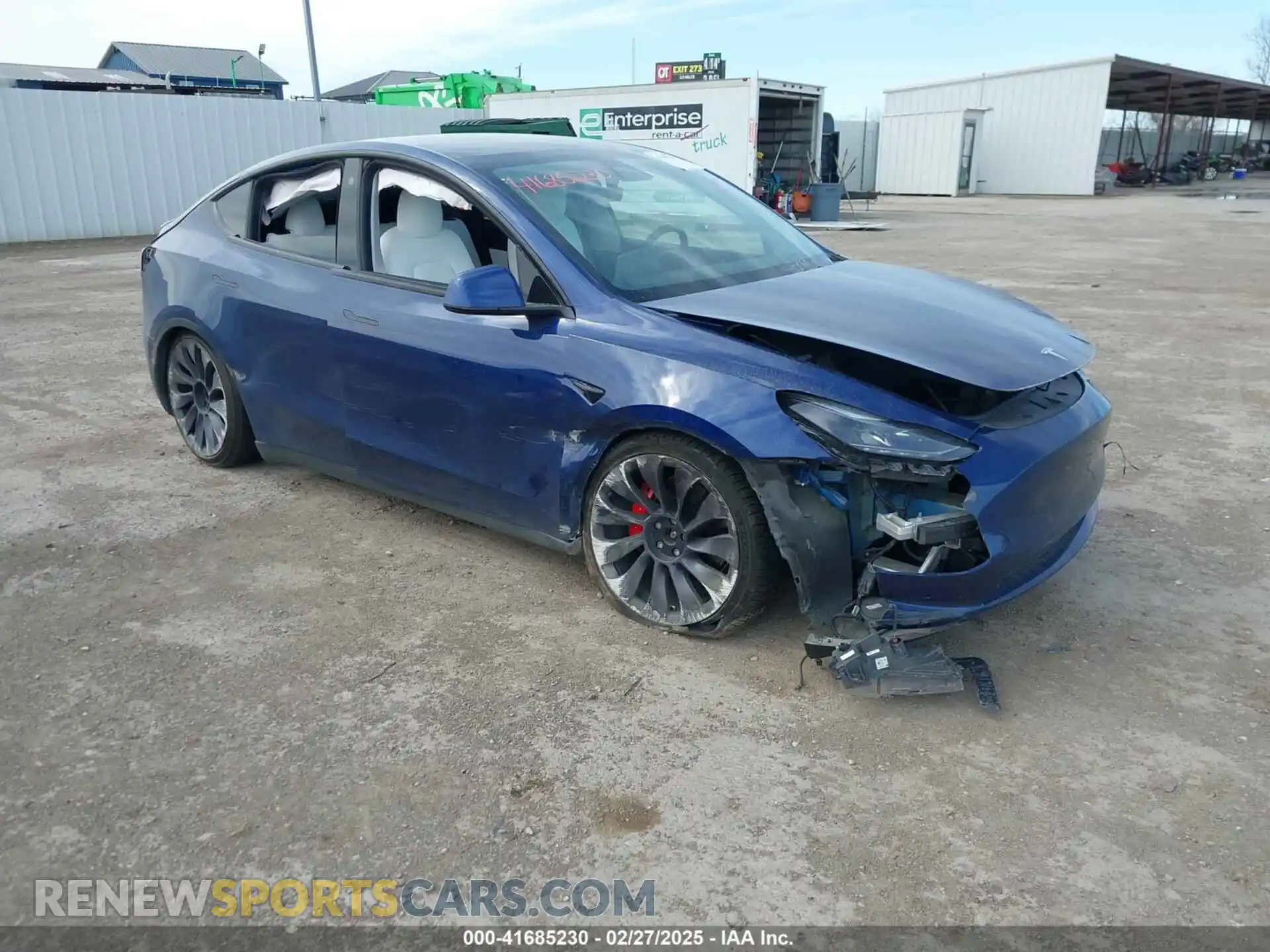 1 Фотография поврежденного автомобиля 5YJYGDEF8MF245641 TESLA MODEL Y 2021