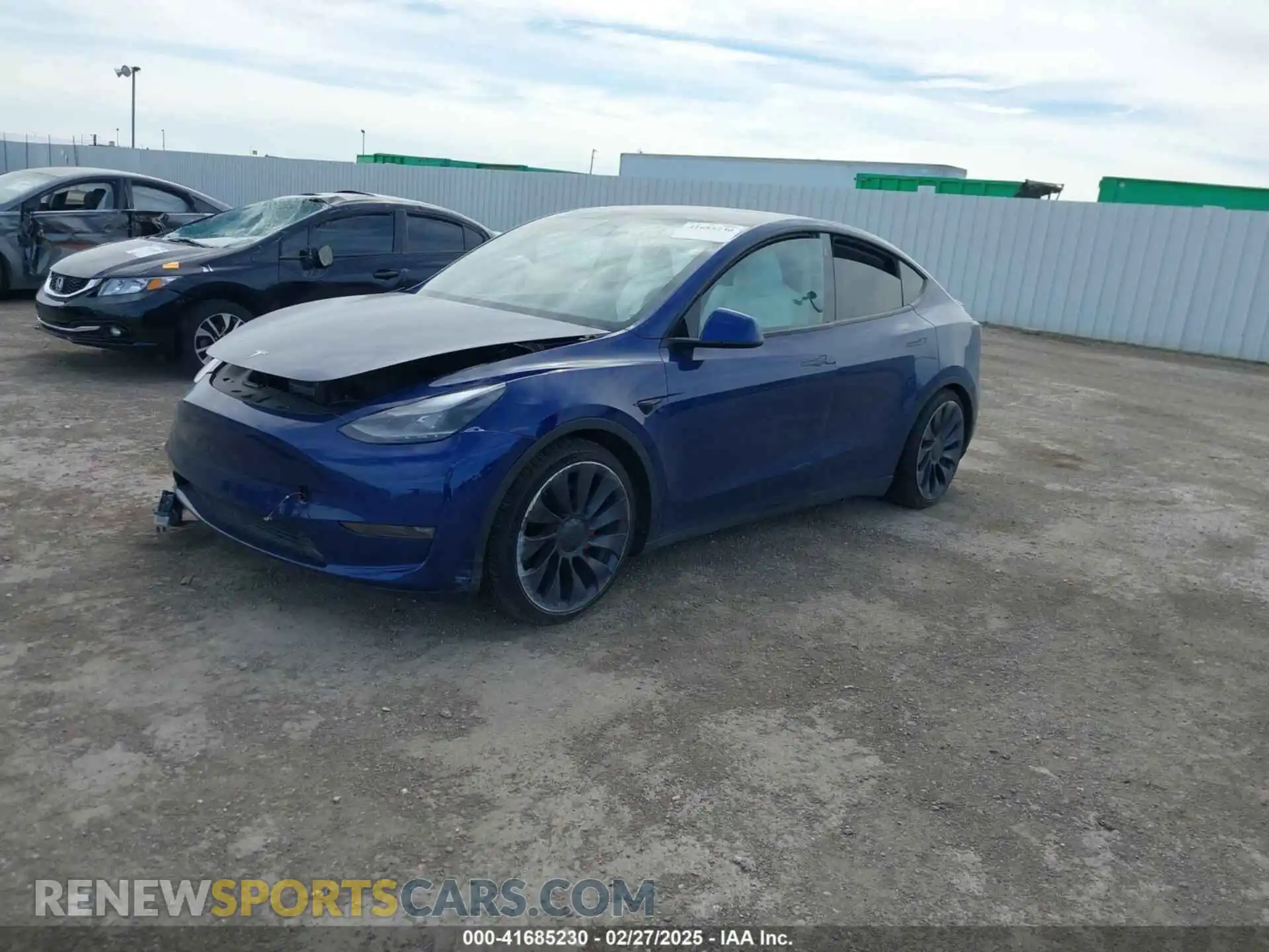 2 Фотография поврежденного автомобиля 5YJYGDEF8MF245641 TESLA MODEL Y 2021