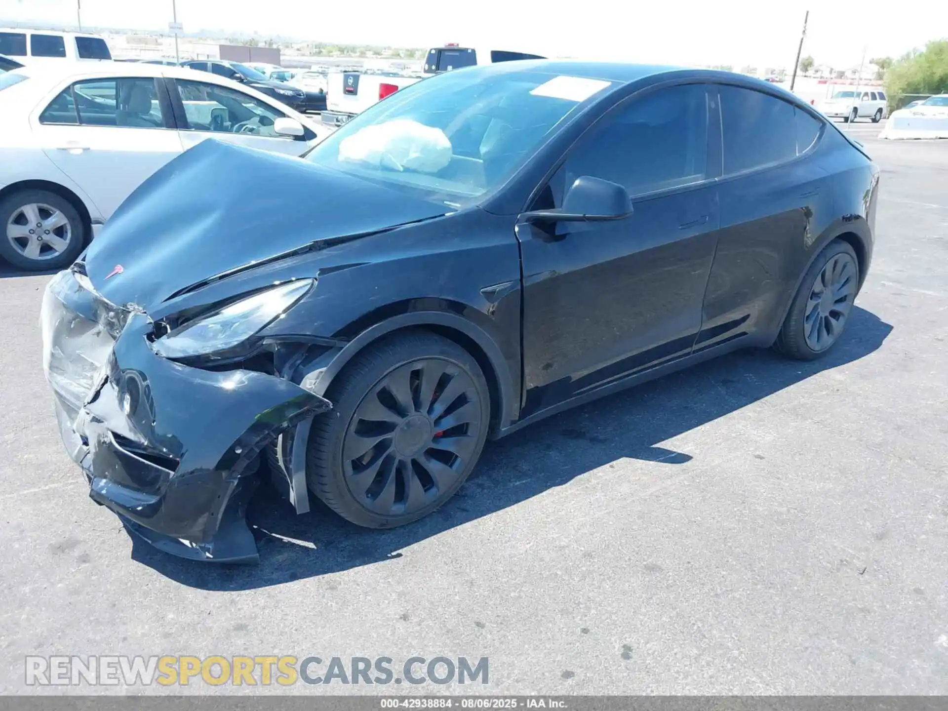 2 Photograph of a damaged car 5YJYGDEF8MF261113 TESLA MODEL Y 2021