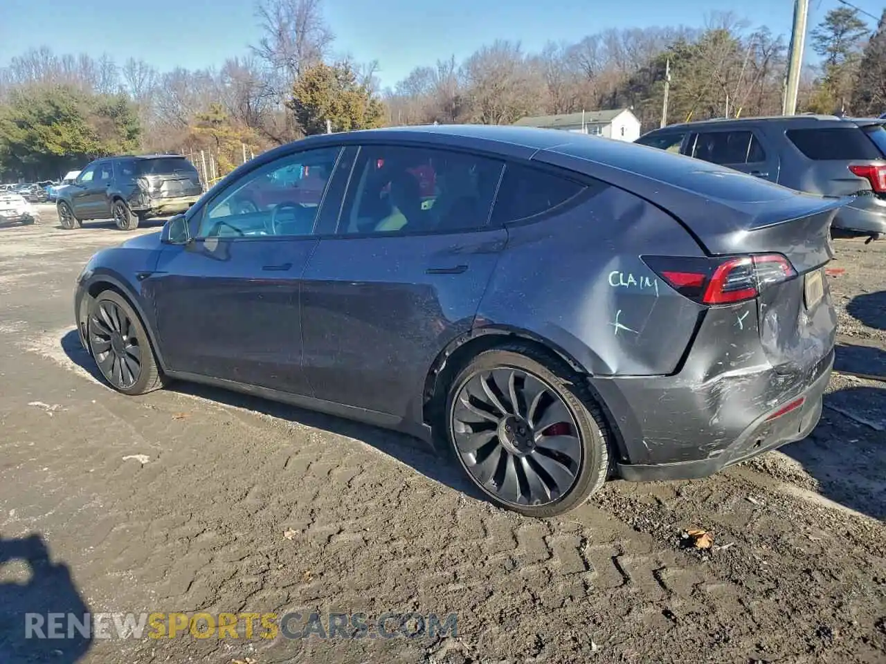 2 Фотография поврежденного автомобиля 5YJYGDEF8MF298582 TESLA MODEL Y 2021