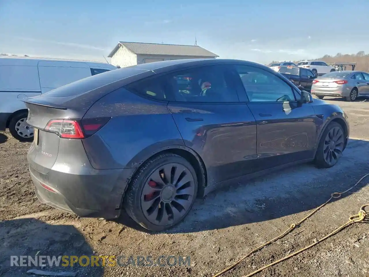 3 Фотография поврежденного автомобиля 5YJYGDEF8MF298582 TESLA MODEL Y 2021