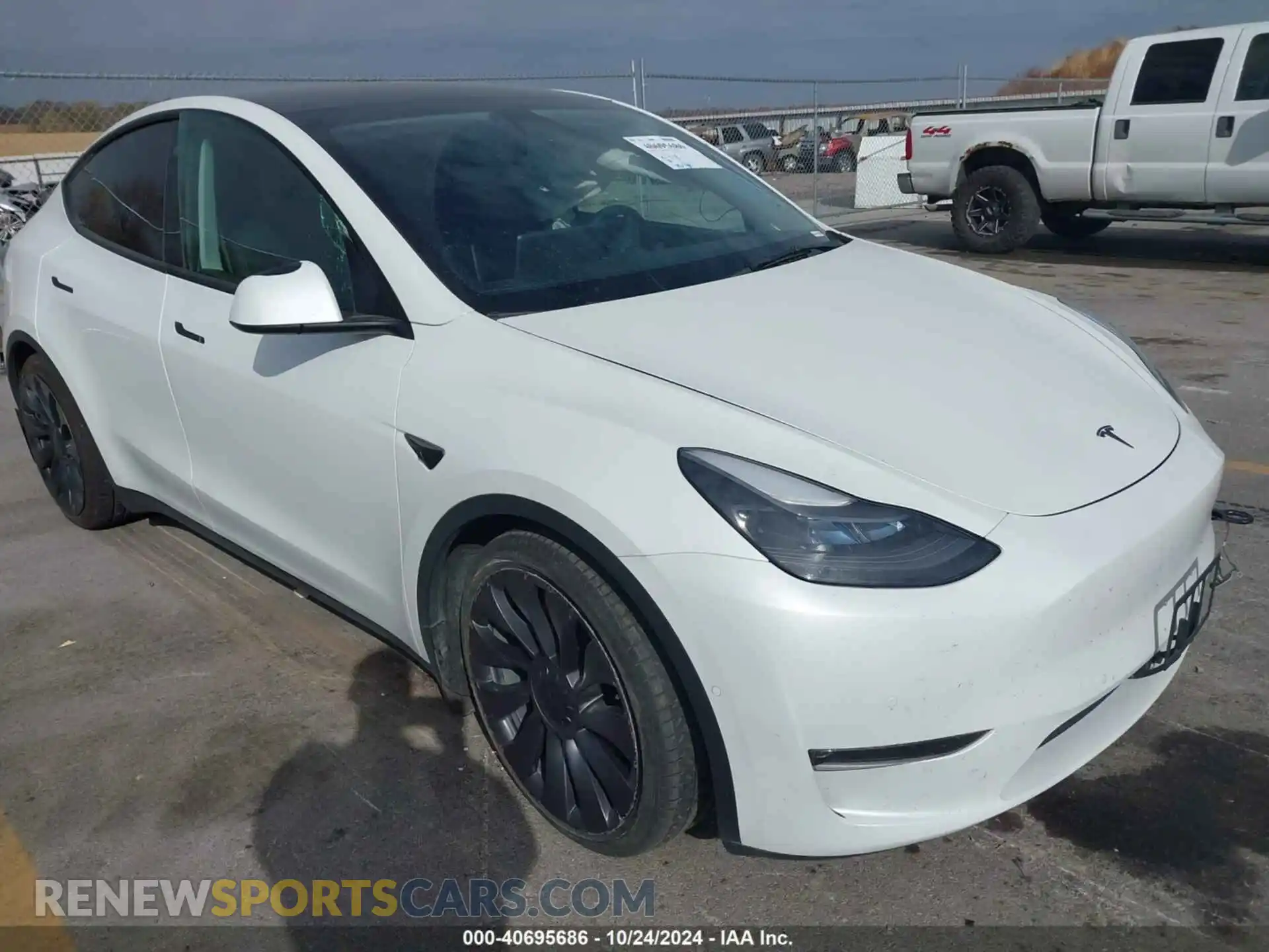 1 fotografías del automóvil dañado 5YJYGDEF8MF303912 TESLA MODEL Y 2021