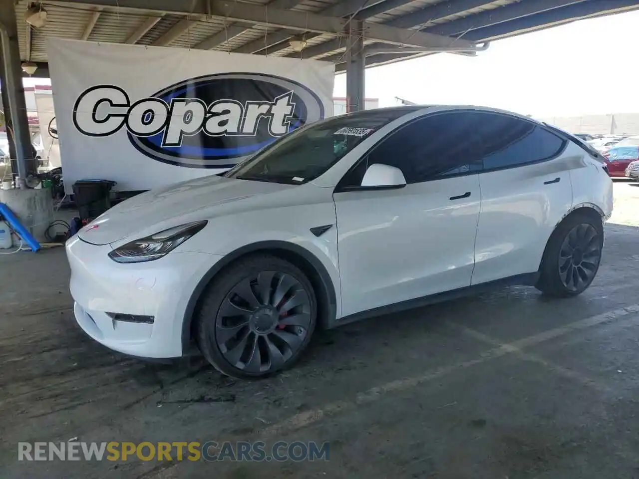 1 Photograph of a damaged car 5YJYGDEF9MF094812 TESLA MODEL Y 2021