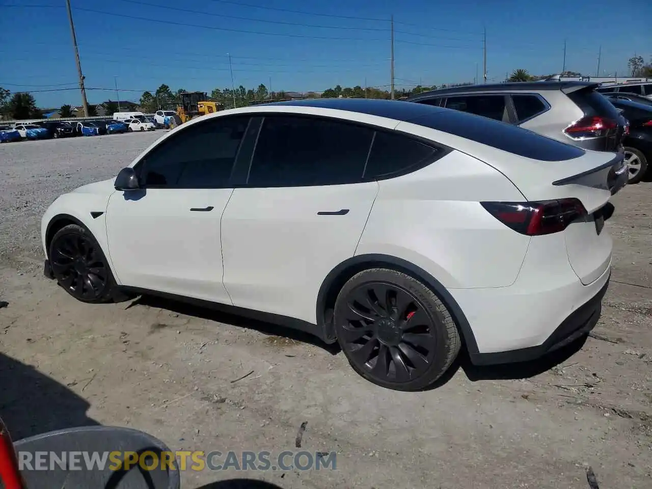 2 Photograph of a damaged car 5YJYGDEF9MF243574 TESLA MODEL Y 2021