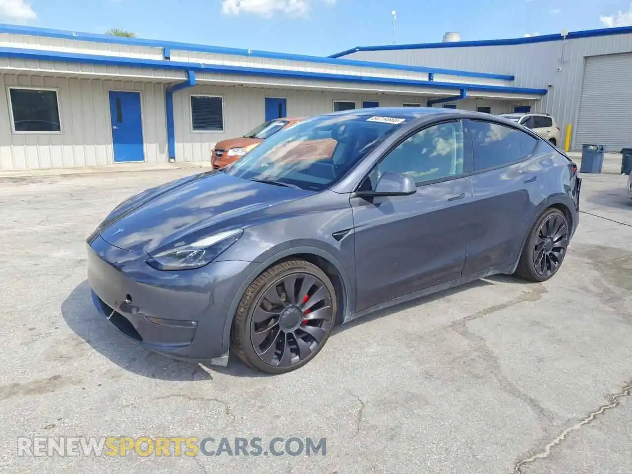1 Photograph of a damaged car 5YJYGDEF9MF261704 TESLA MODEL Y 2021