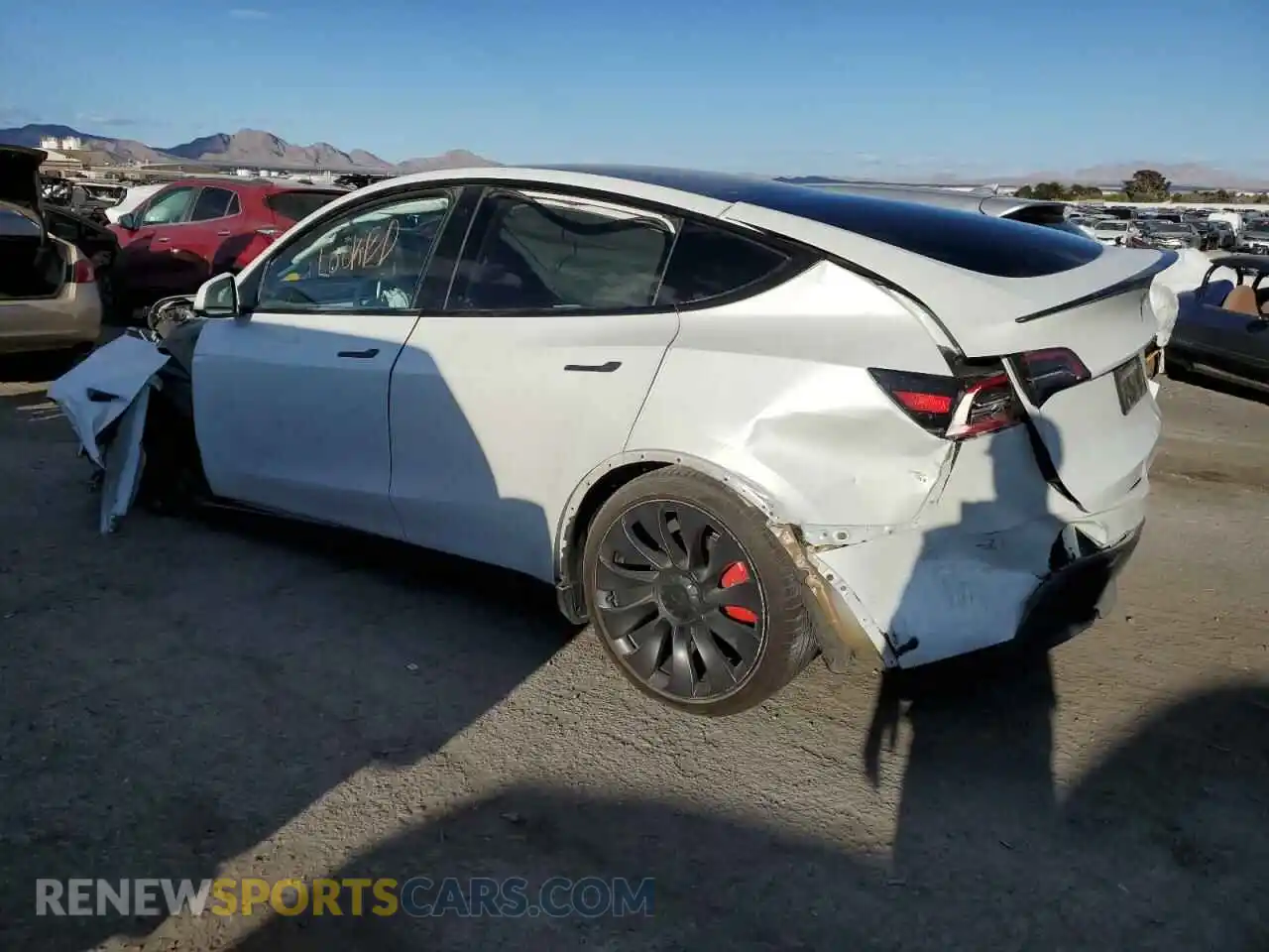 2 Photograph of a damaged car 5YJYGDEFXMF097928 TESLA MODEL Y 2021
