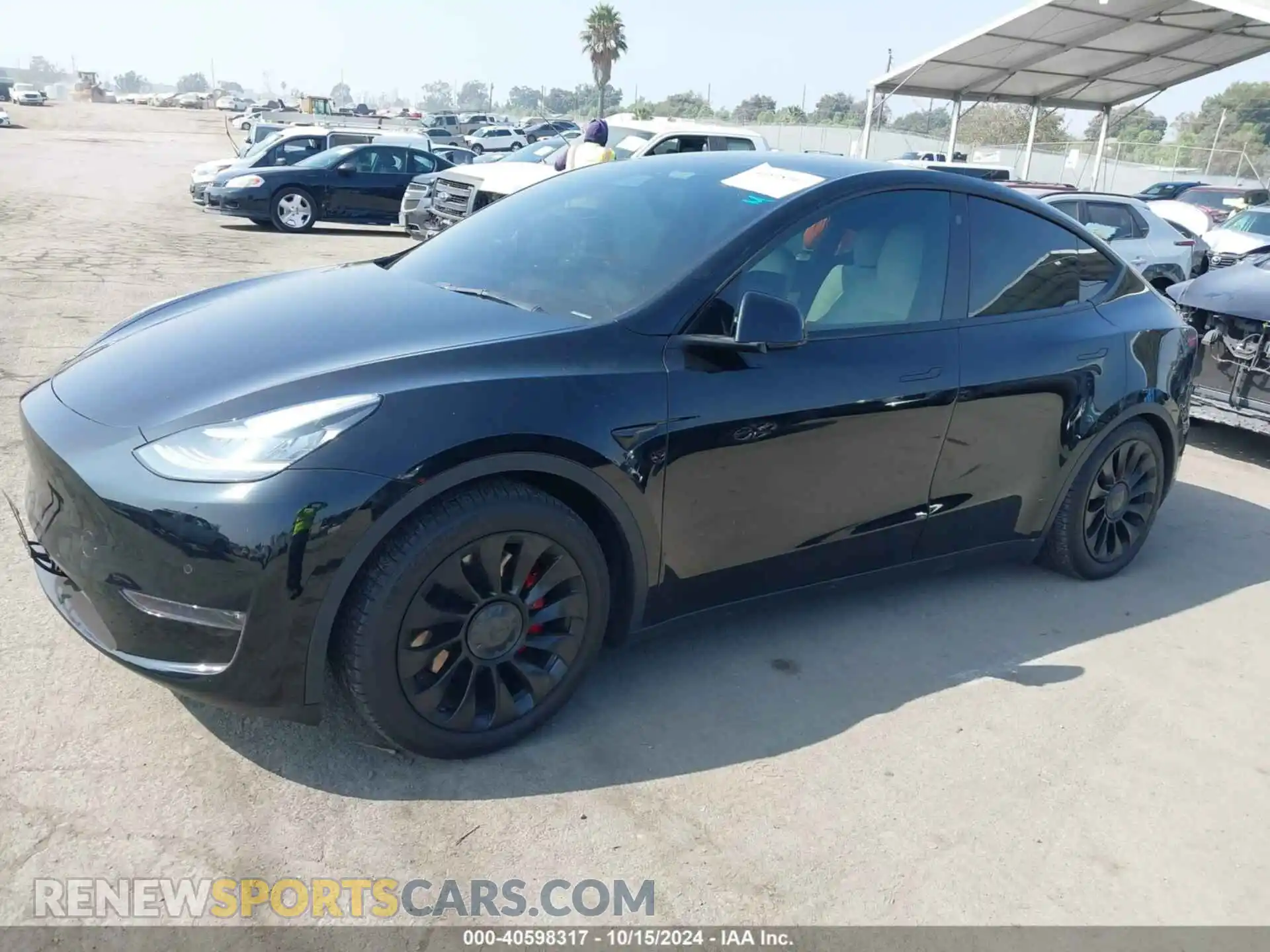 2 Фотография поврежденного автомобиля 5YJYGDEFXMF099033 TESLA MODEL Y 2021