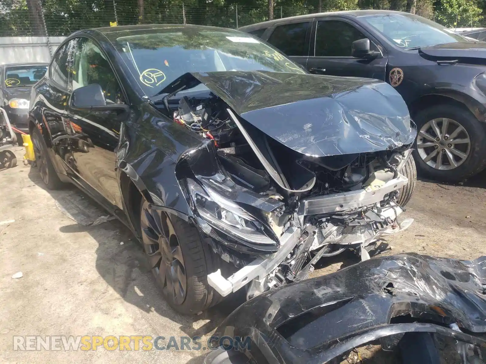 1 fotografías del automóvil dañado 5YJYGDEFXMF202189 TESLA MODEL Y 2021