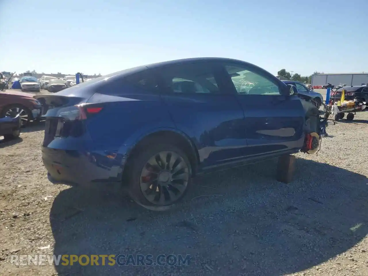 3 Фотография поврежденного автомобиля 5YJYGDEFXMF215864 TESLA MODEL Y 2021
