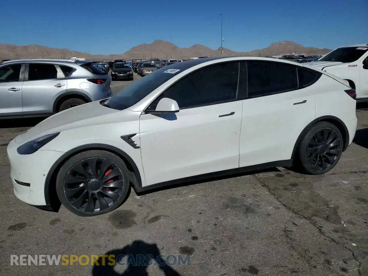 1 Photograph of a damaged car 5YJYGDEFXMF252381 TESLA MODEL Y 2021