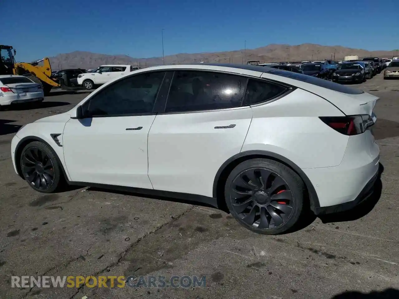 2 Photograph of a damaged car 5YJYGDEFXMF252381 TESLA MODEL Y 2021