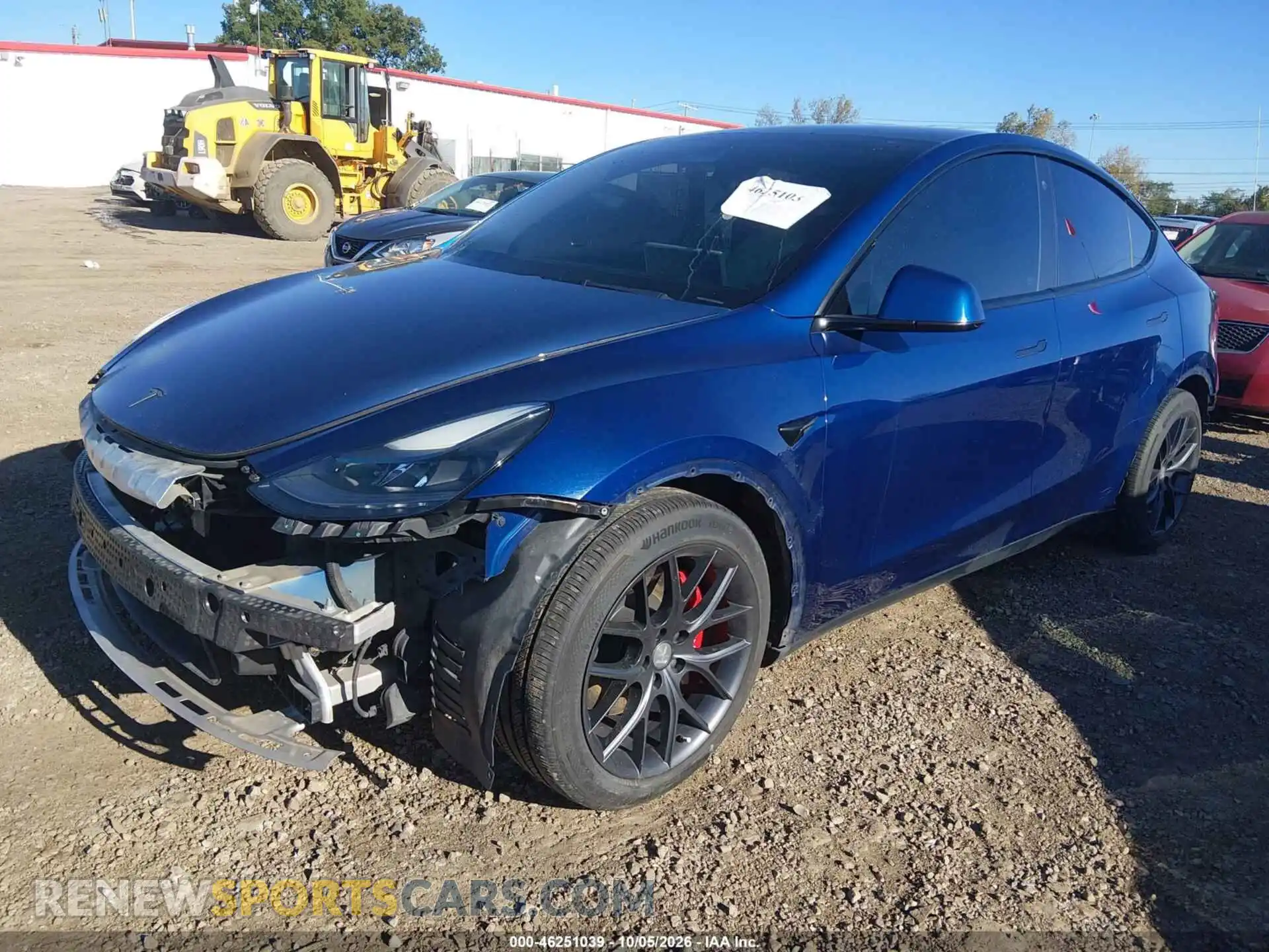 2 Photograph of a damaged car 5YJYGDEFXMF252462 TESLA MODEL Y 2021