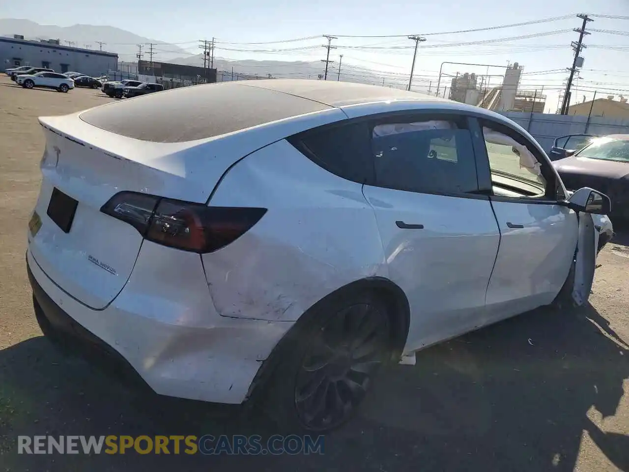 2 Фотография поврежденного автомобиля 5YJYGDEFXMF263414 TESLA MODEL Y 2021