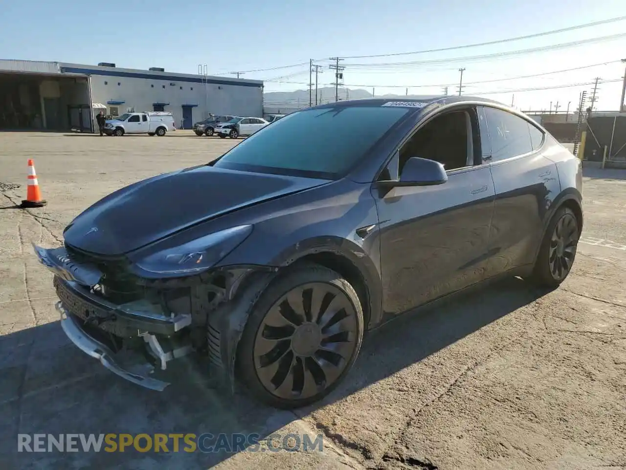 1 Photograph of a damaged car 5YJYGDEFXMF277619 TESLA MODEL Y 2021