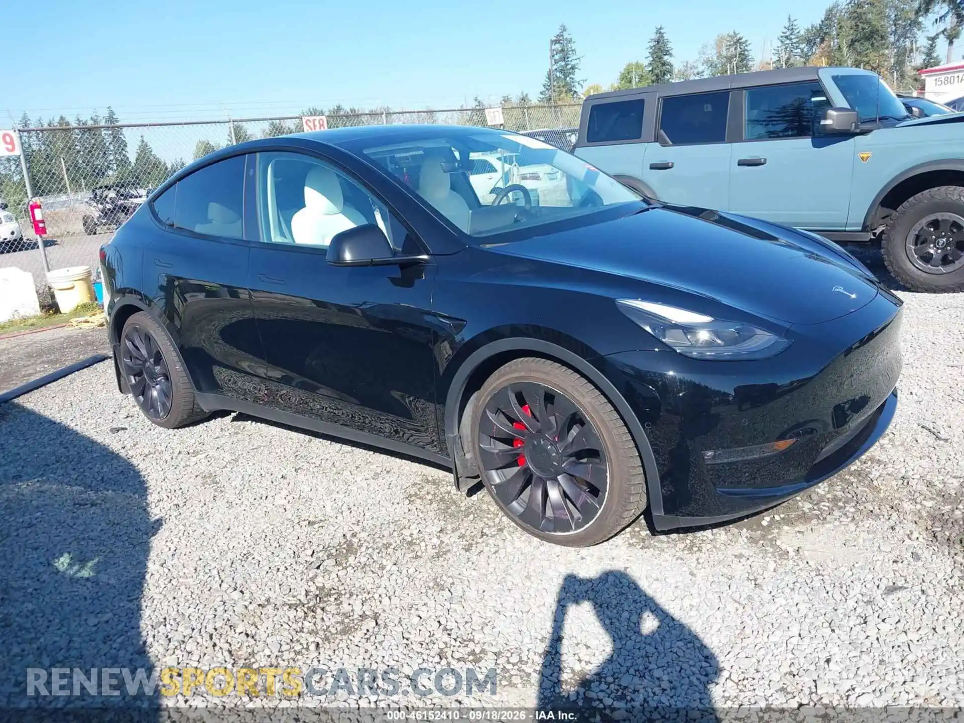 1 fotografías del automóvil dañado 5YJYGDEFXMF303393 TESLA MODEL Y 2021