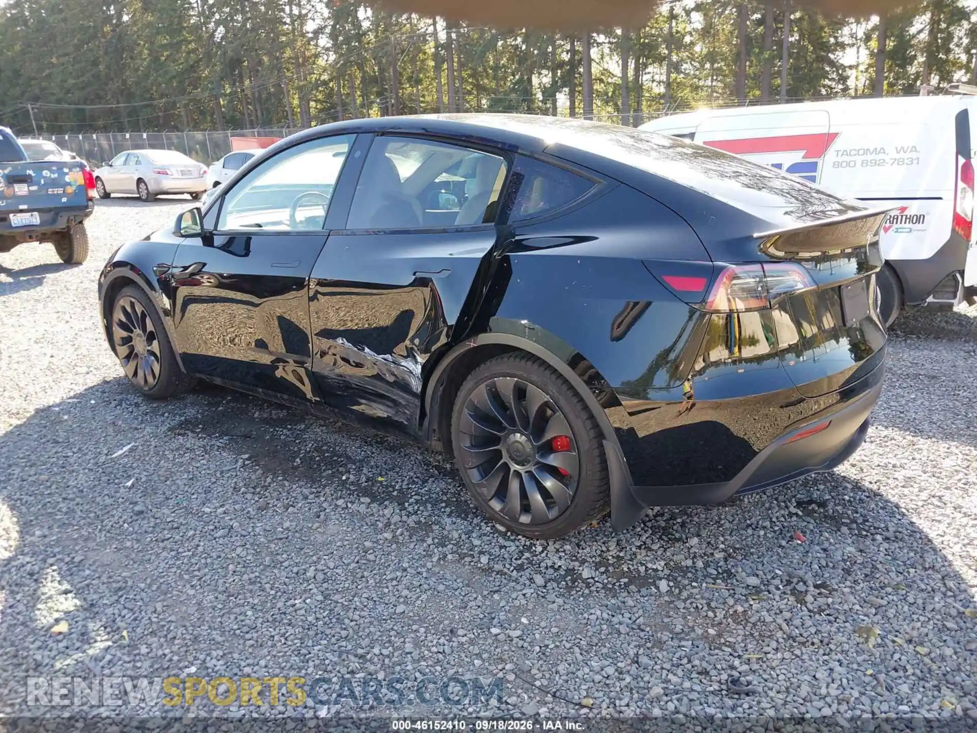 3 fotografías del automóvil dañado 5YJYGDEFXMF303393 TESLA MODEL Y 2021