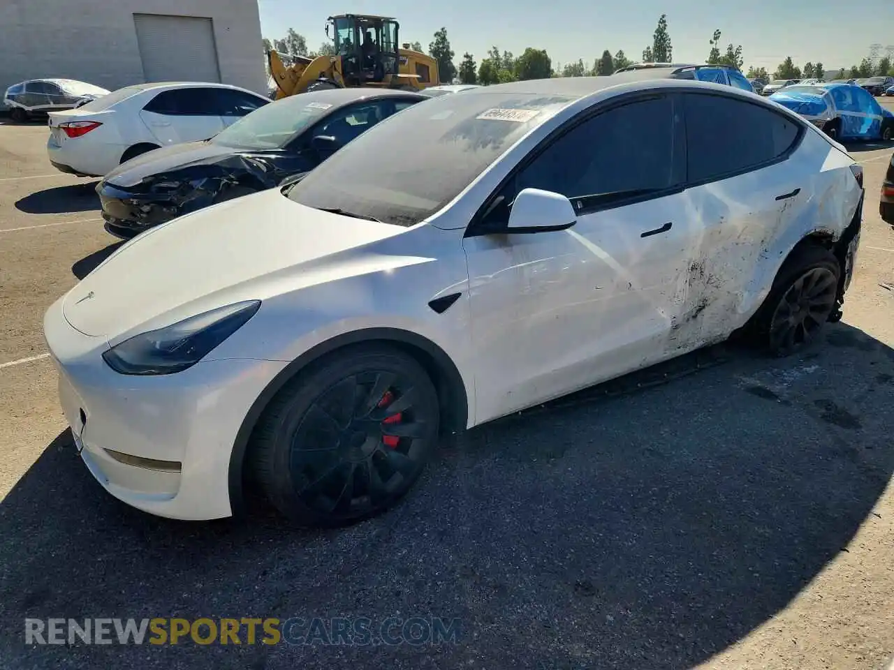 1 Photograph of a damaged car 7SAYGDED8RF008883 TESLA MODEL Y 2021
