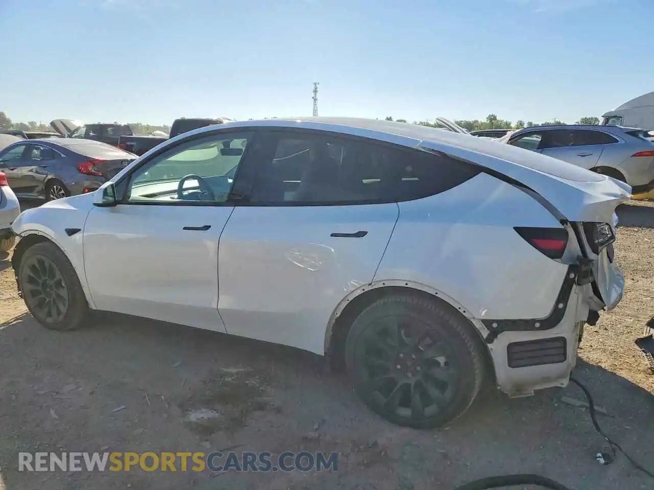 2 Photograph of a damaged car 7SAYGAEE0NF327194 TESLA MODEL Y 2022