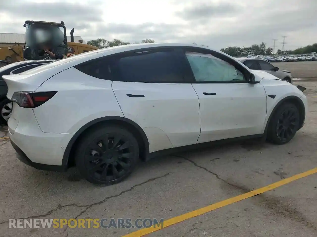3 fotografías del automóvil dañado 7SAYGAEE0NF366416 TESLA MODEL Y 2022