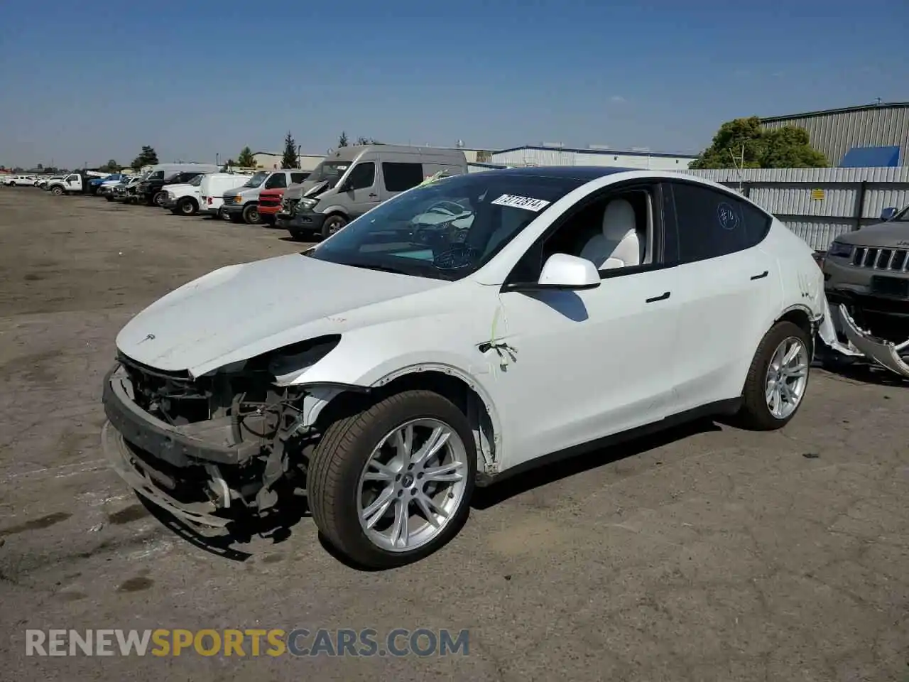 1 Photograph of a damaged car 7SAYGAEE0NF494123 TESLA MODEL Y 2022