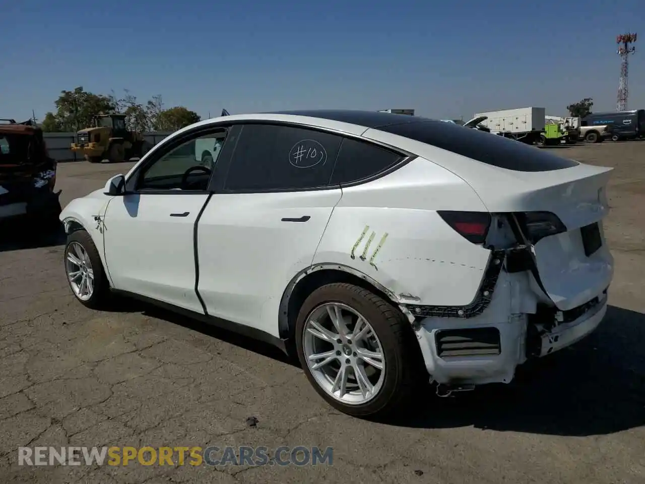 2 Photograph of a damaged car 7SAYGAEE0NF494123 TESLA MODEL Y 2022