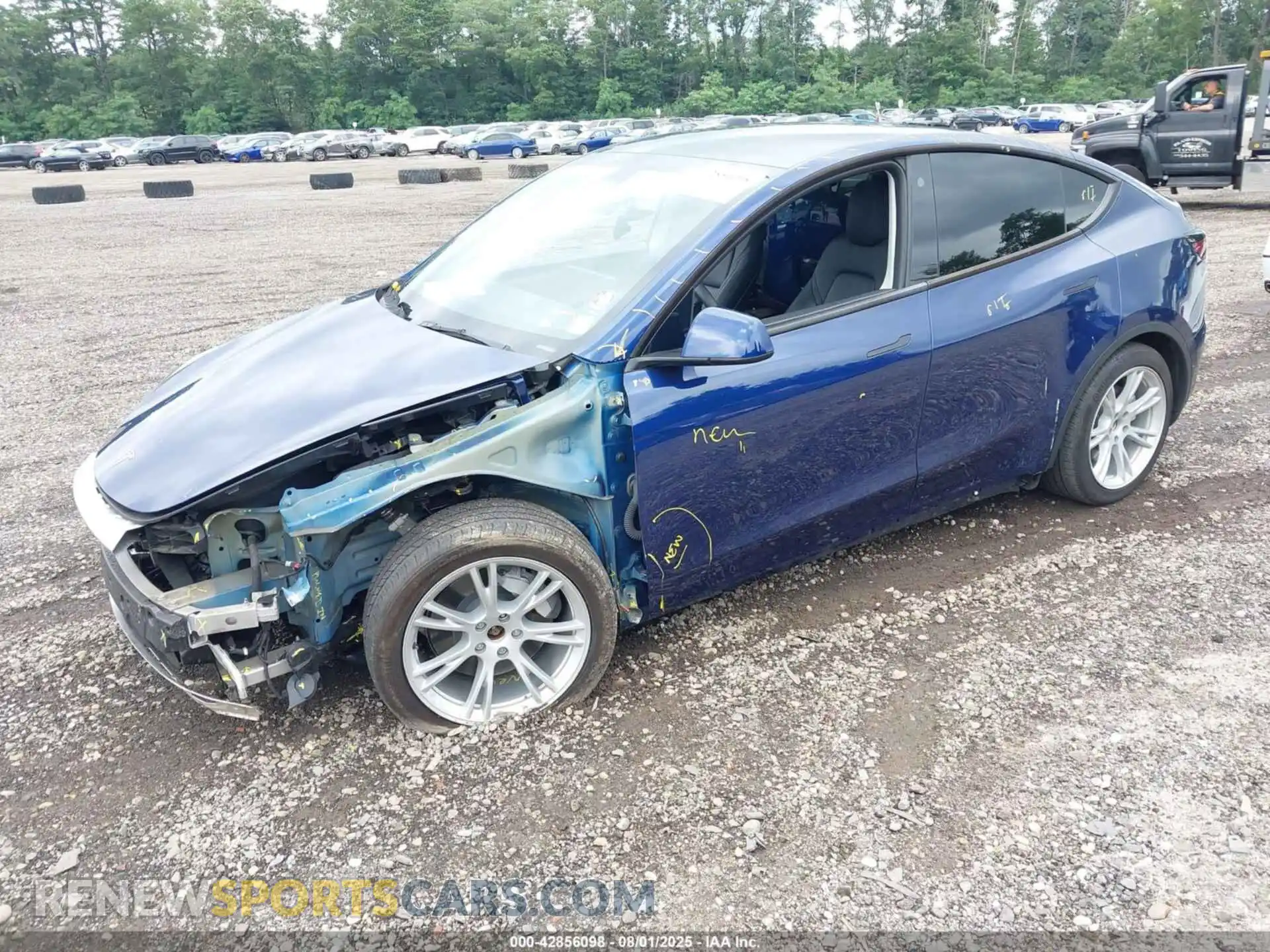 2 Photograph of a damaged car 7SAYGAEE0NF515889 TESLA MODEL Y 2022