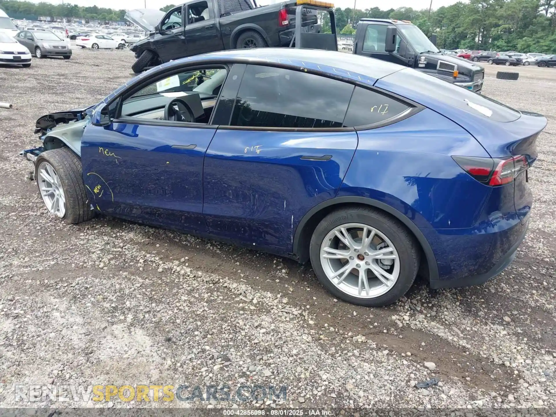 3 Photograph of a damaged car 7SAYGAEE0NF515889 TESLA MODEL Y 2022