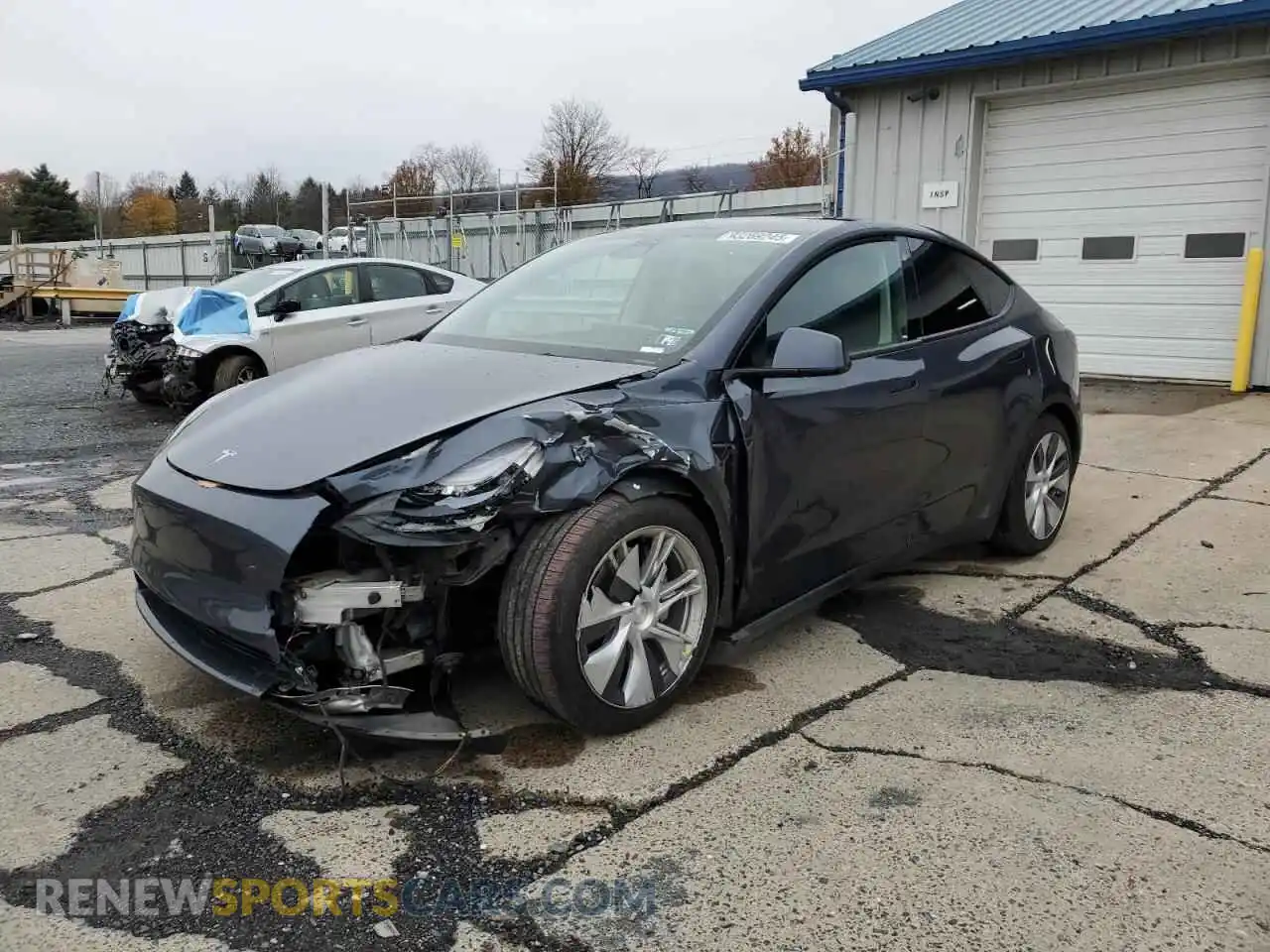 1 Photograph of a damaged car 7SAYGAEE0NF520722 TESLA MODEL Y 2022